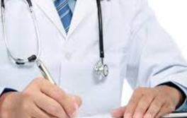 Medical professional in white coat